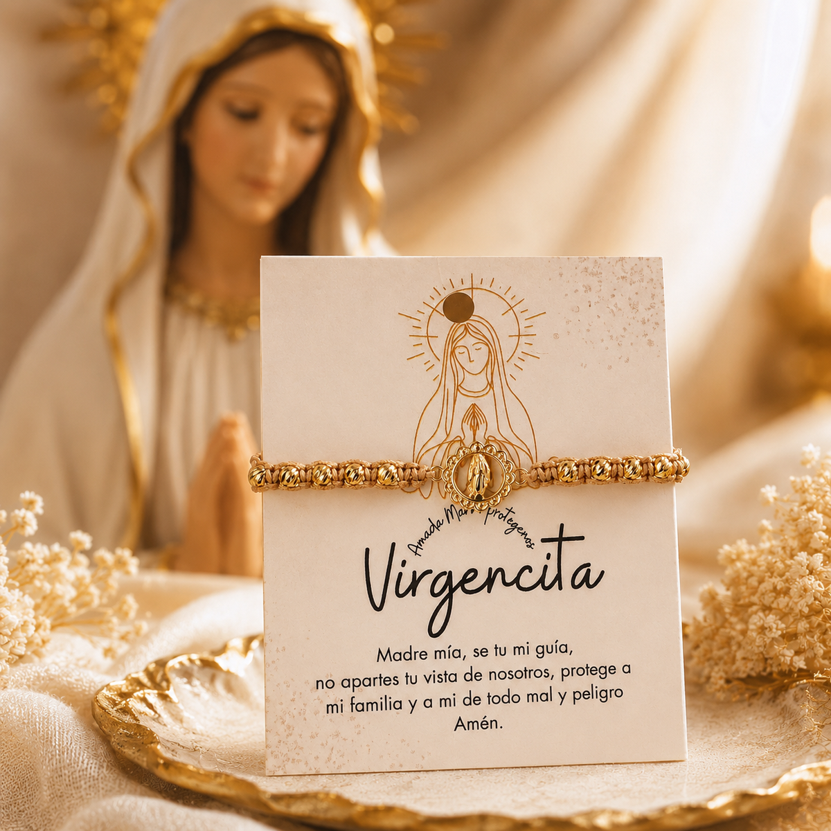 Pulsera Virgen Milagrosa – Fe, Amor y Protección